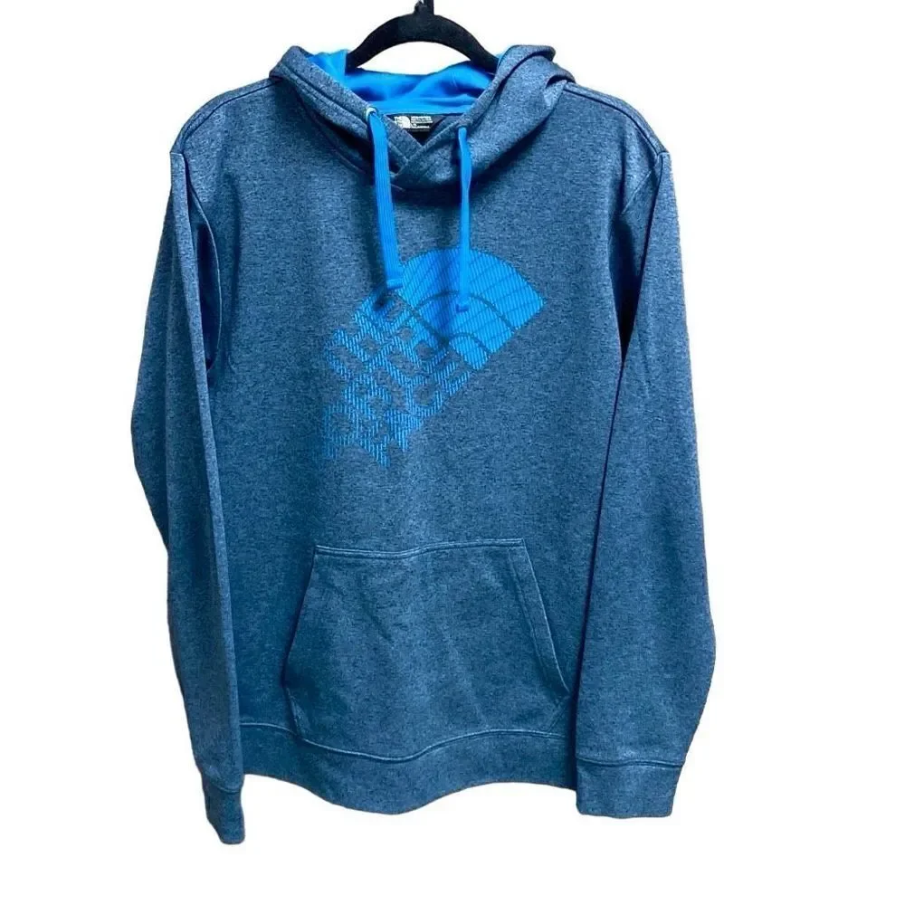 The North Face Gray/Blue Sweatshirt Hoodie Size Large